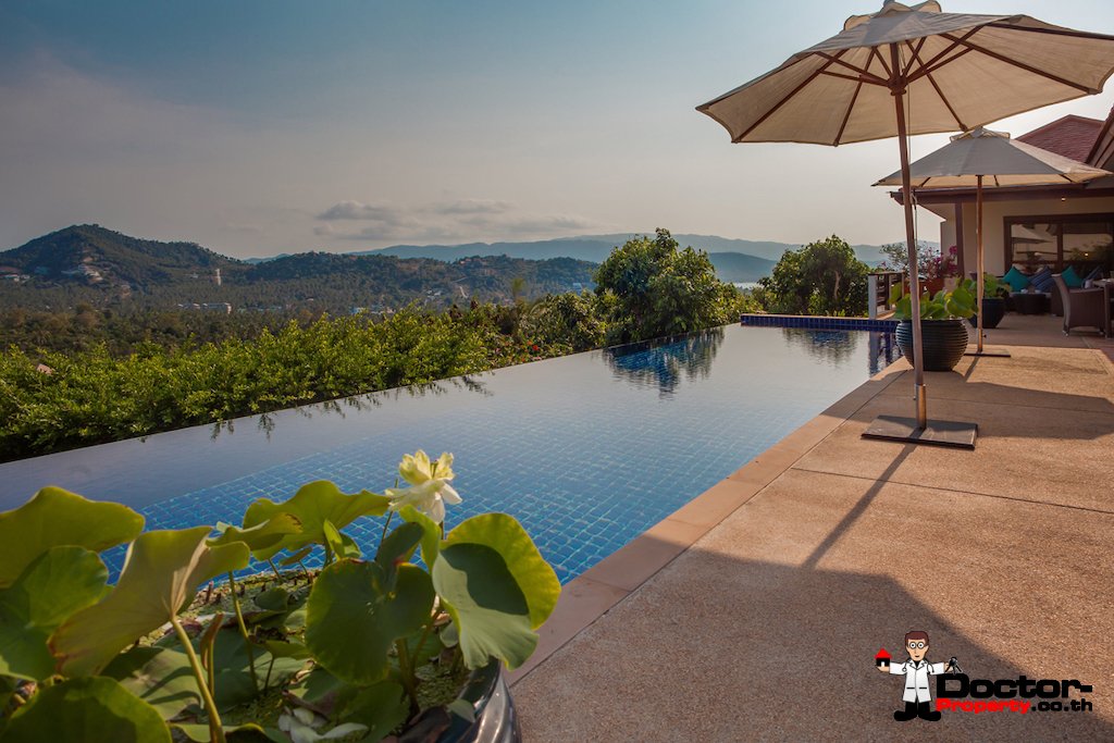 Luxurious 5 Bedroom Villa with Stunning Sea View in Cheong Mon, Koh Samui – For Sale